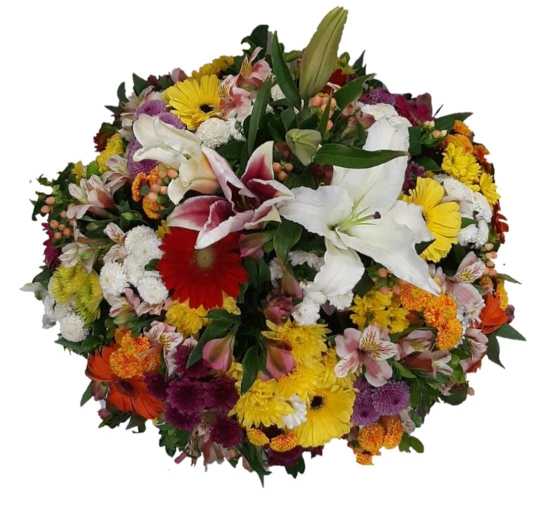 6 Cesta Super Luxo com Lírios