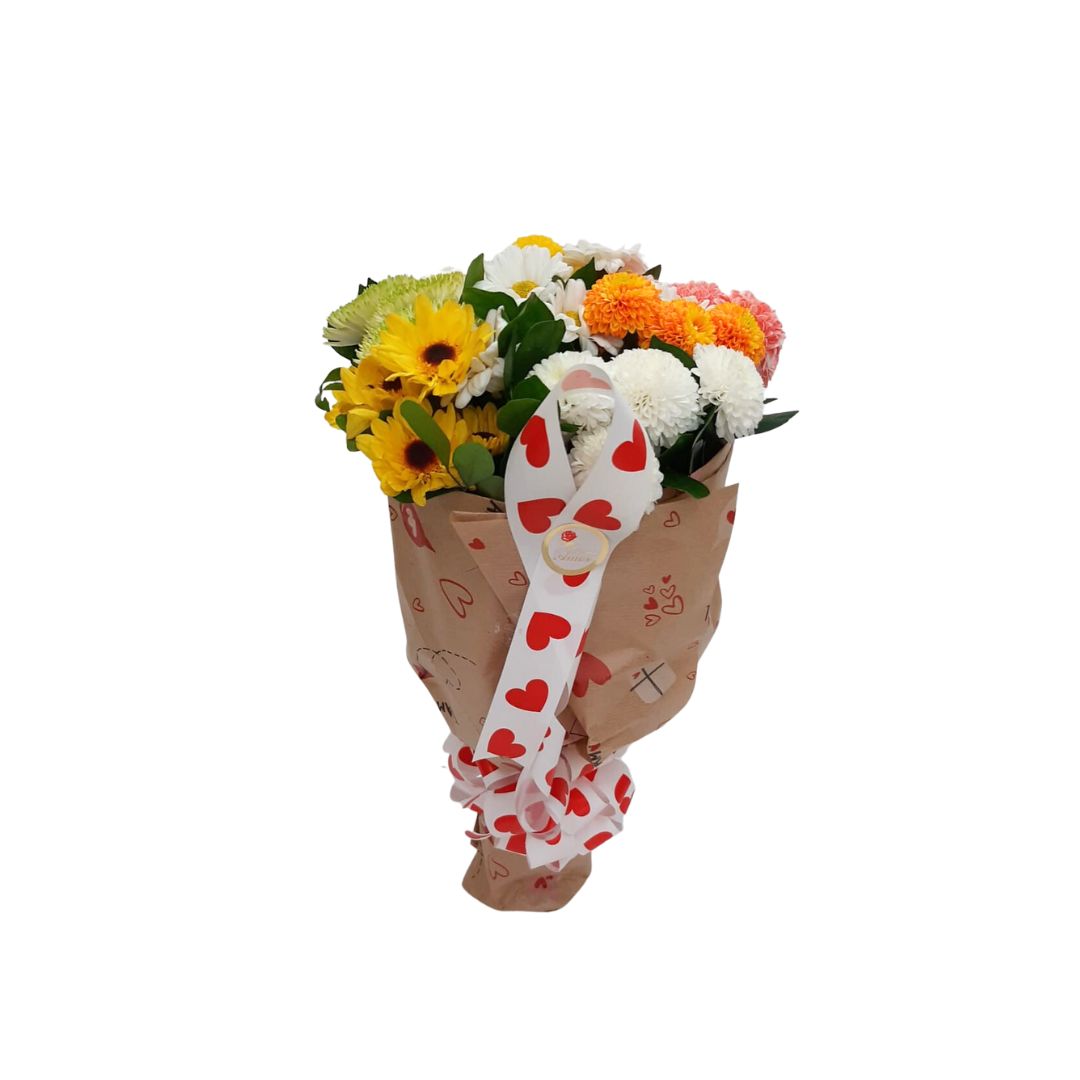 Buque de Flores Carinho Colorido Buque de Flores Carinho