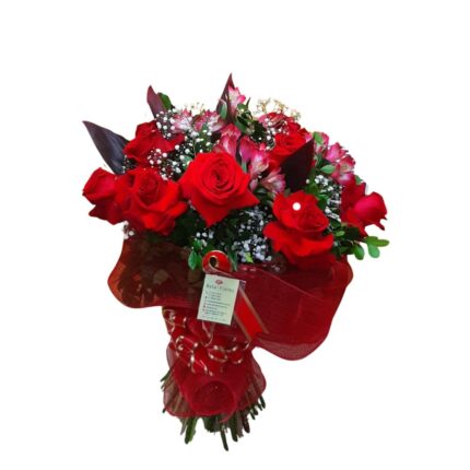 Buquê Verdadeiro Amor 12 Rosas Colombianas
