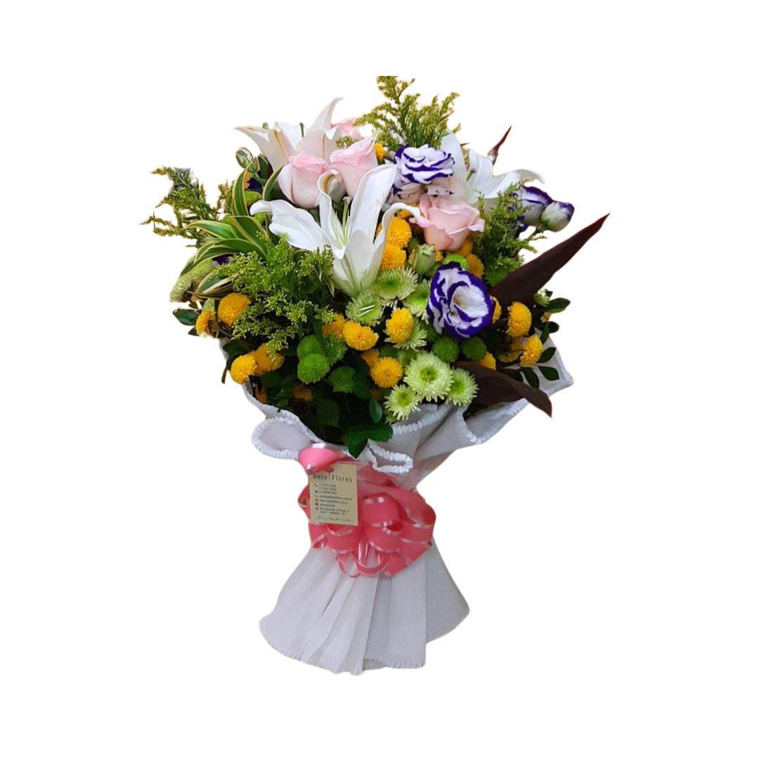 Imagem do WhatsApp de 2024-06-14 à(s) 13.05.27_83708774 - Copia Buquê Beleza Rara , com Lírios, Alstroemérias, Rrosas e Flores de Campo
