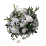 Centro de Mesa Alegria 2025 Rosas ,Alastroemérias e Cluva de Prata - Imagem 2